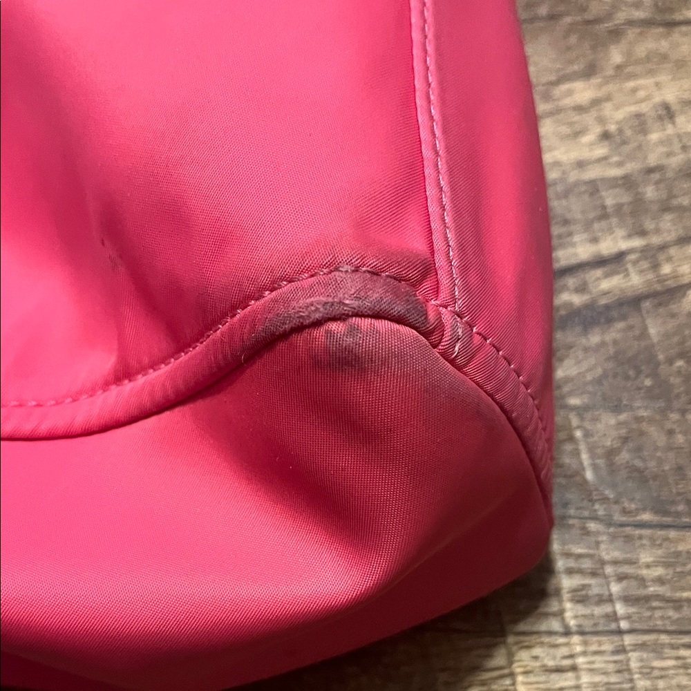 Kate Spade New York Pink Nylon Tote Shoulder Bag Black Handles – Read - Picture 12 of 15